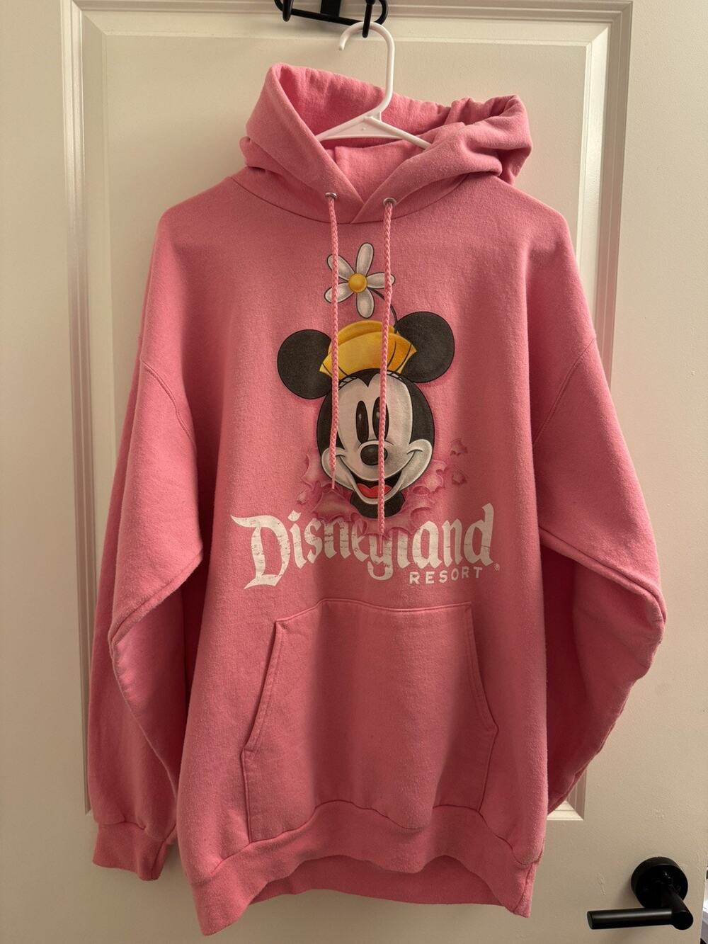 Disneyland® by Hanes® Pink Hoodie w/Minnie Mouse® - Size XL